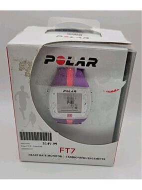 Polar FT7 Watch Heart Rate Monitor With H1 Sensor & Soft Strap In Box W/ Manual
